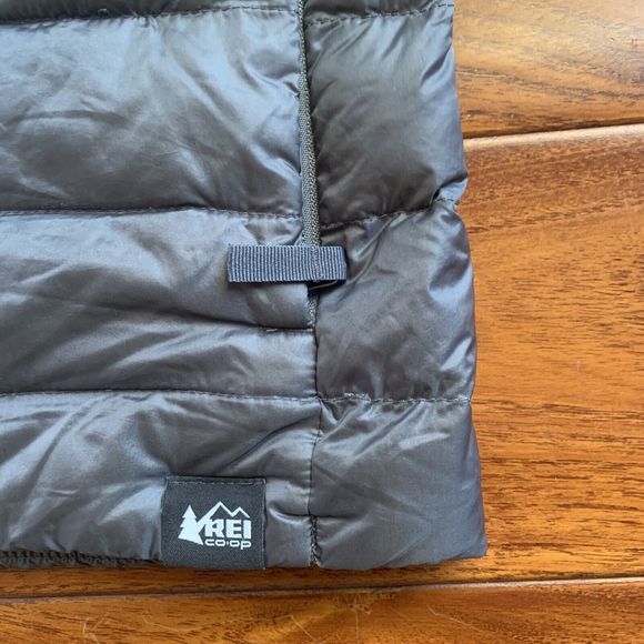 REI Co-op Vest Youth XXS 4/5 Gray Full Zip 80% Down Puffer Sleeveless Jacket 650 - Picture 2 of 10